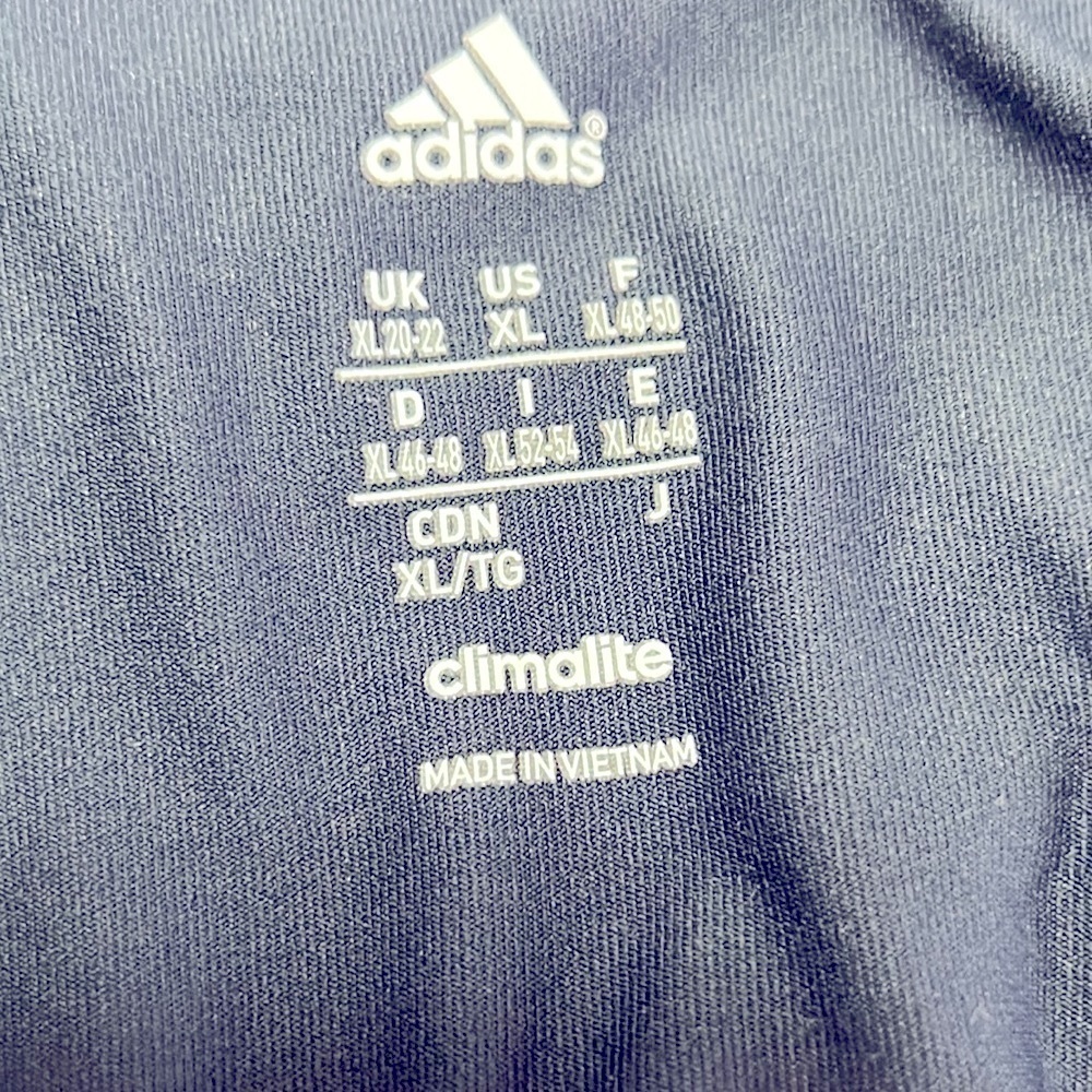 Adidas Mens XL 1/4 Zip long sleeve Climalite Athletic Blue Pullover. - Picture 8 of 10